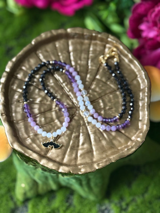 Violet Veil 🦇 18in Choker Necklace