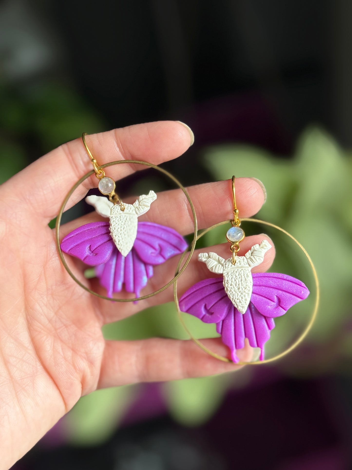 Mystery Moth Collector Bag 🦋 Clay Earrings