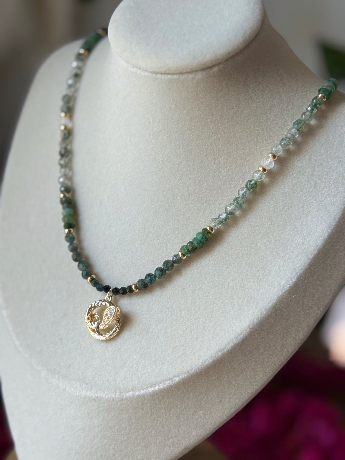 Spring Serpent π 17in Choker Necklace