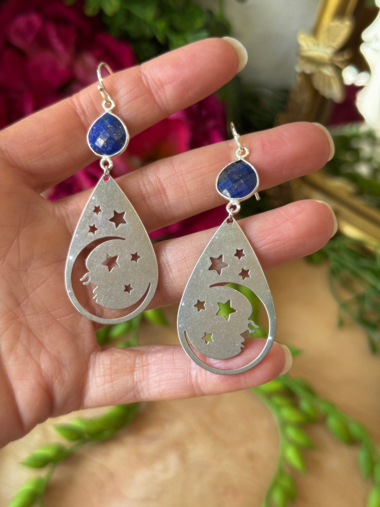 Man in the Moon Earrings