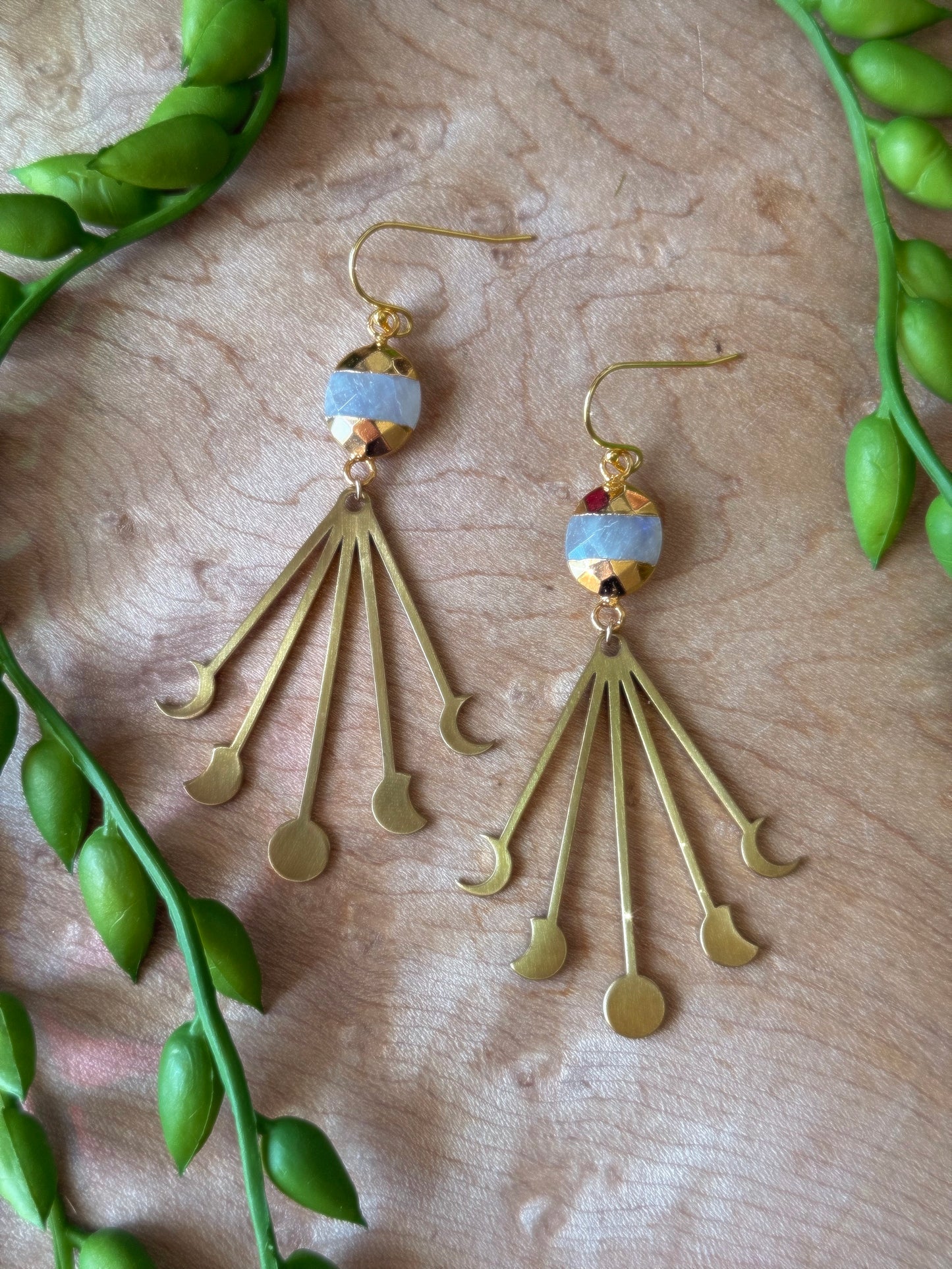 Moonphase Dangle Earrings