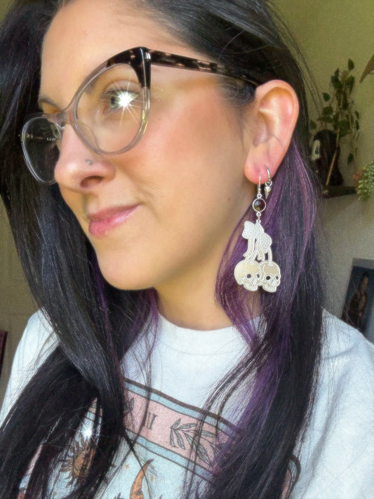 Cherry Skull 💀 🍒 earrings