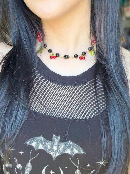 Cherry Berry 🍒 15in Chain necklace