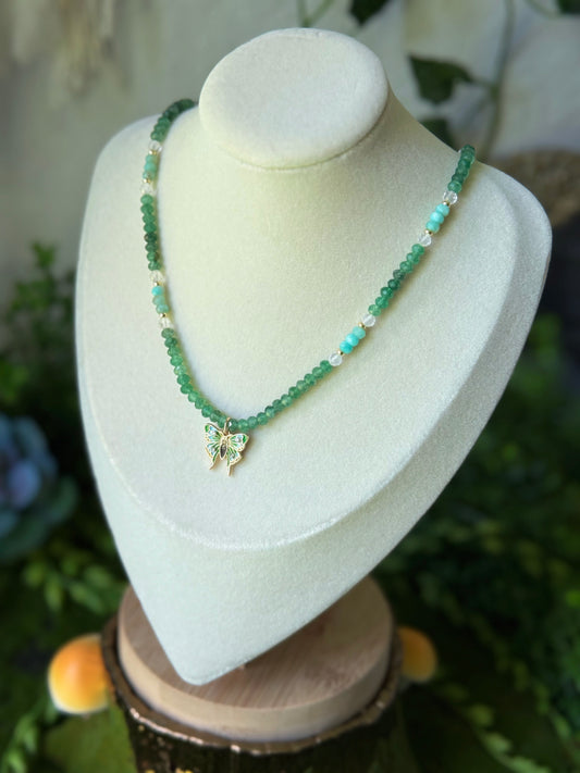 Forest Flutter 🦋 17.5in Choker Necklace