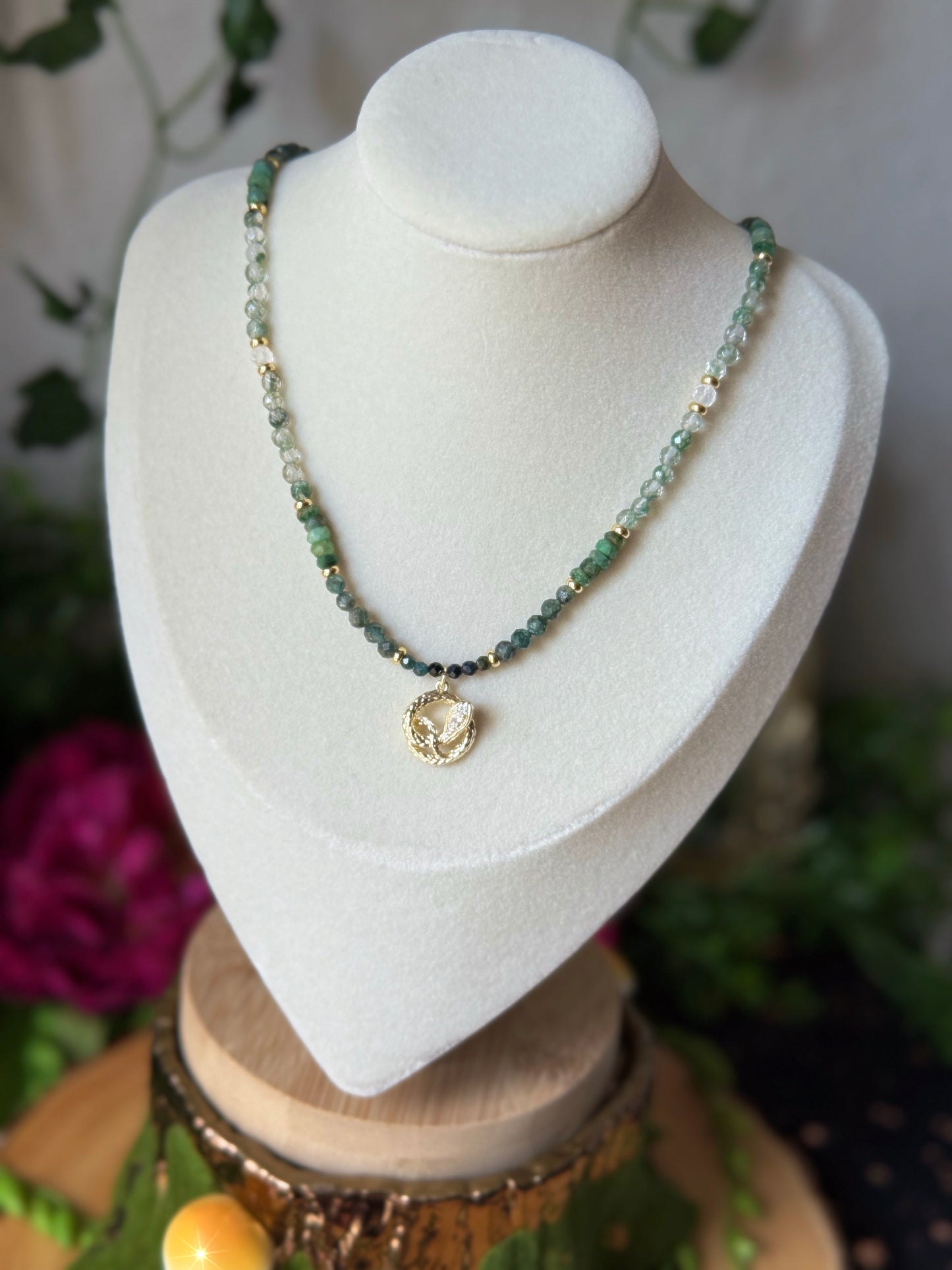Spring Serpent π 17in Choker Necklace