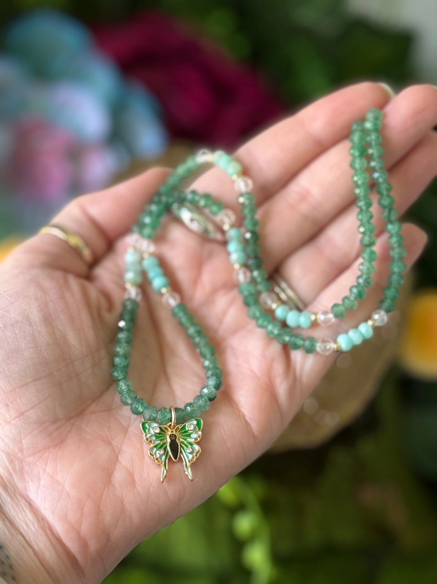 Forest Flutter 🦋 17.5in Choker Necklace