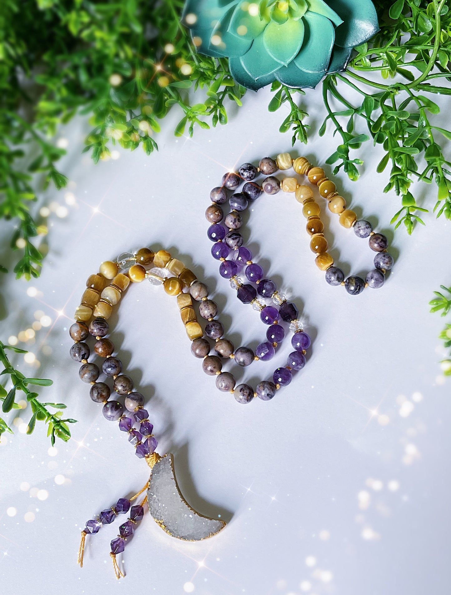 Moon Magic Hand-Knotted Necklace