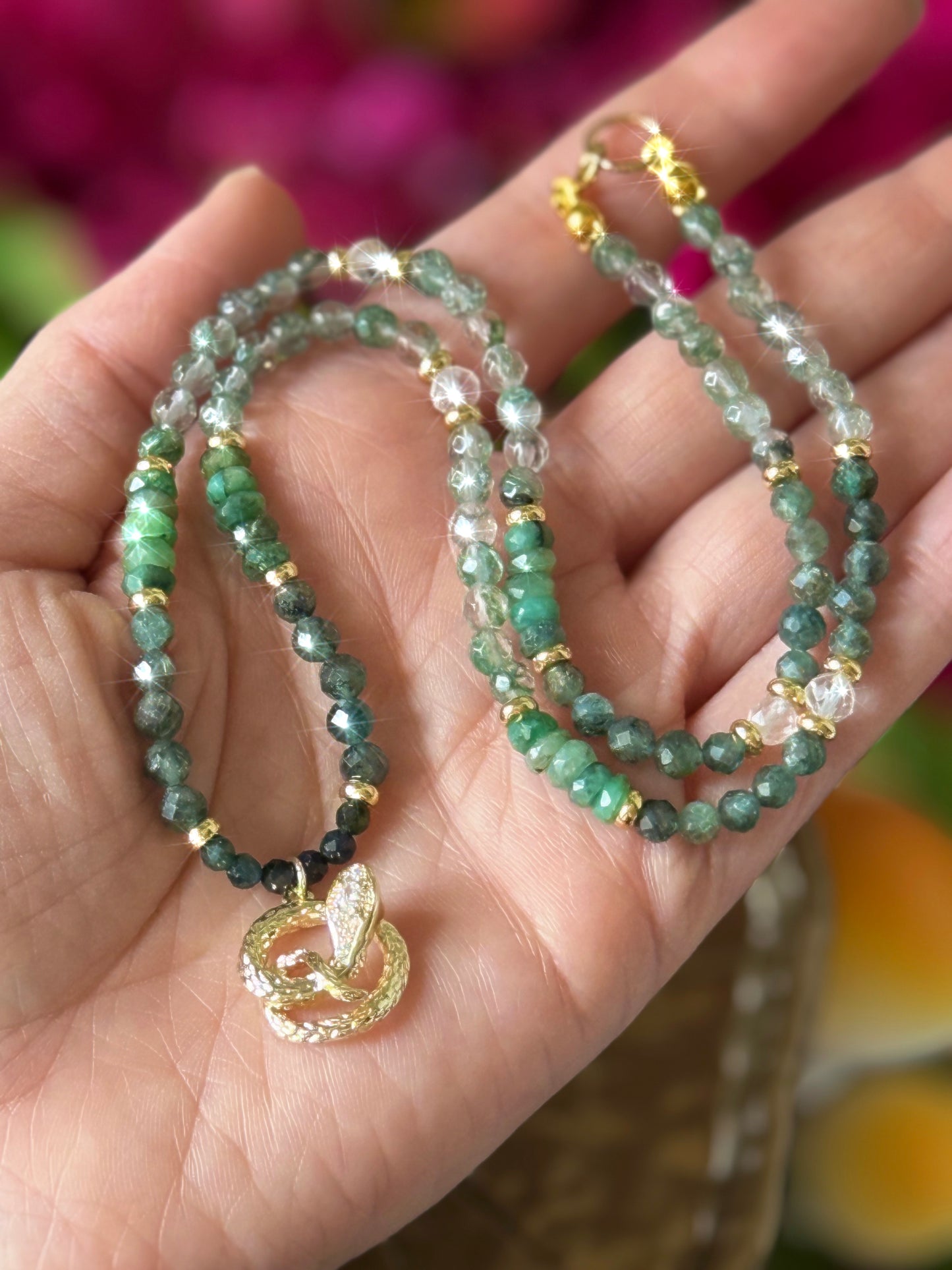 Spring Serpent π 17in Choker Necklace