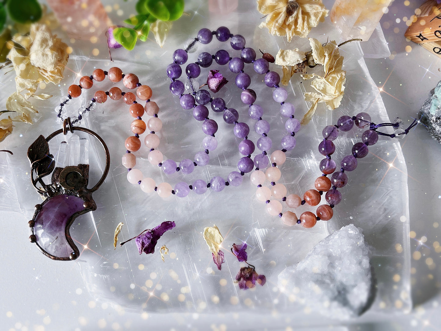 Moon Maiden Hand-Knotted Necklace