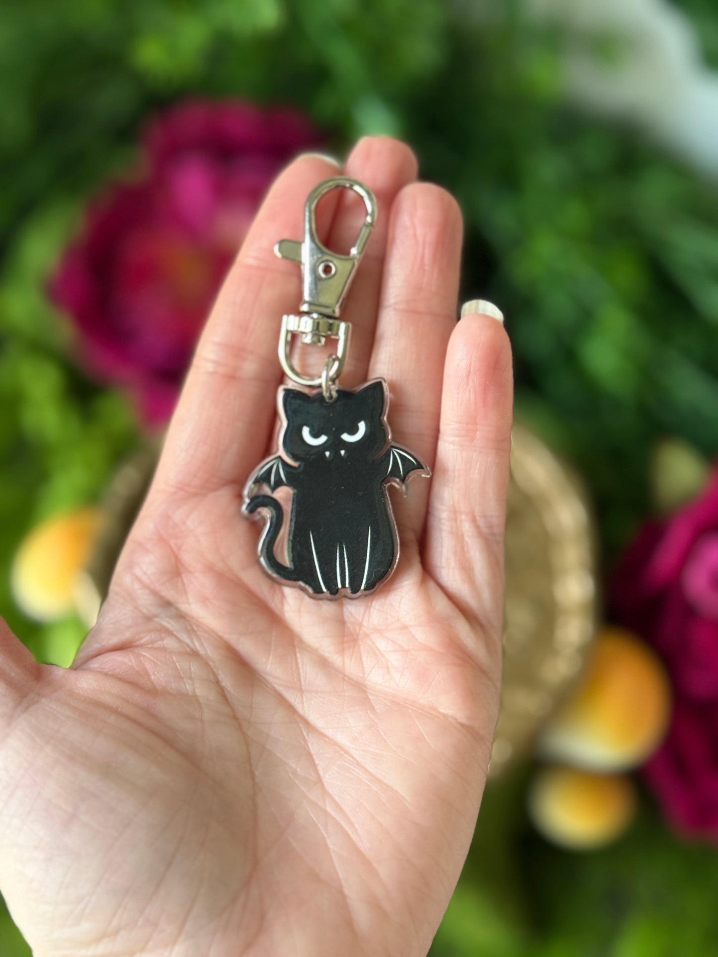 Bat Cats Keychain π¦ πββ¬ Purse Charm