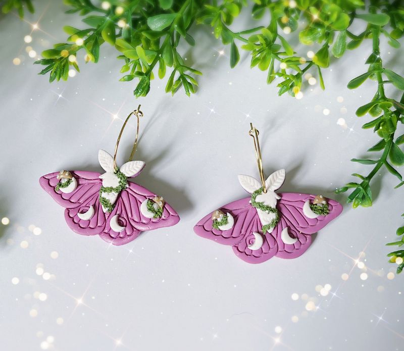 Garden Moth Earrings