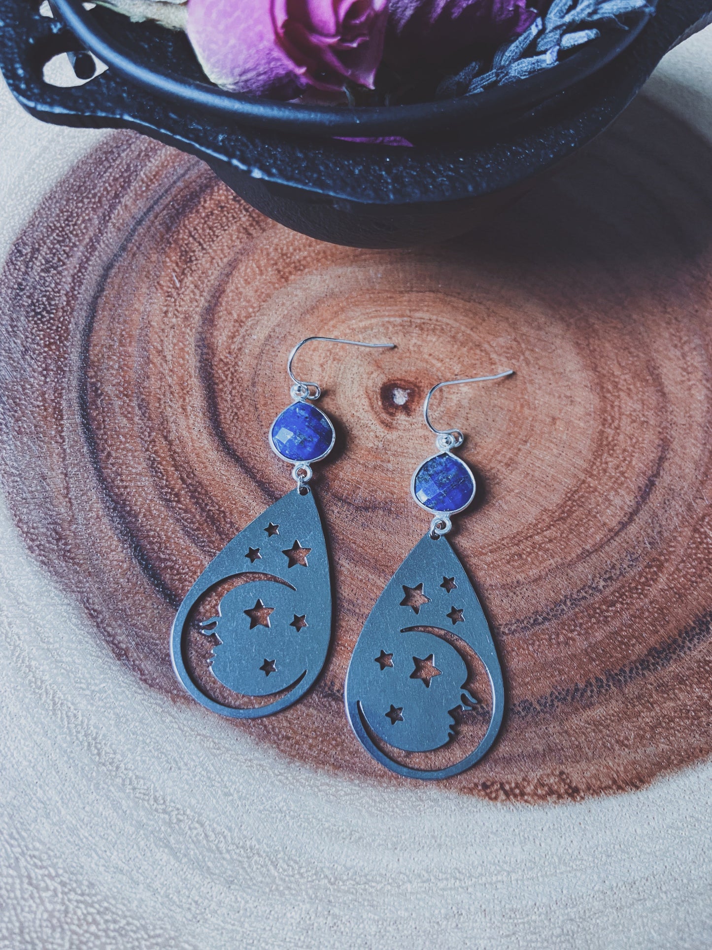 Man in the Moon Earrings