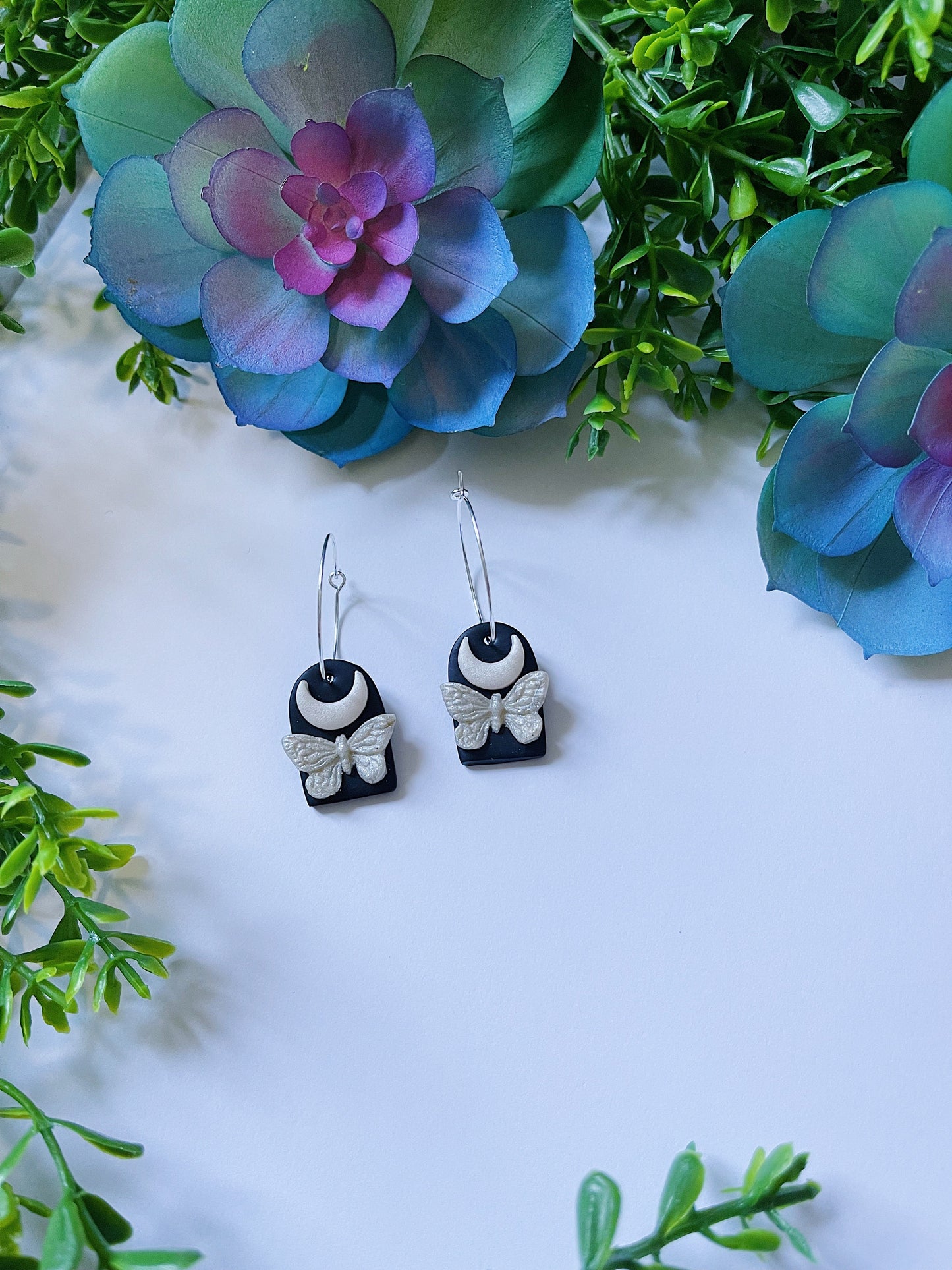 Butterfly Arch Hoop Earrings