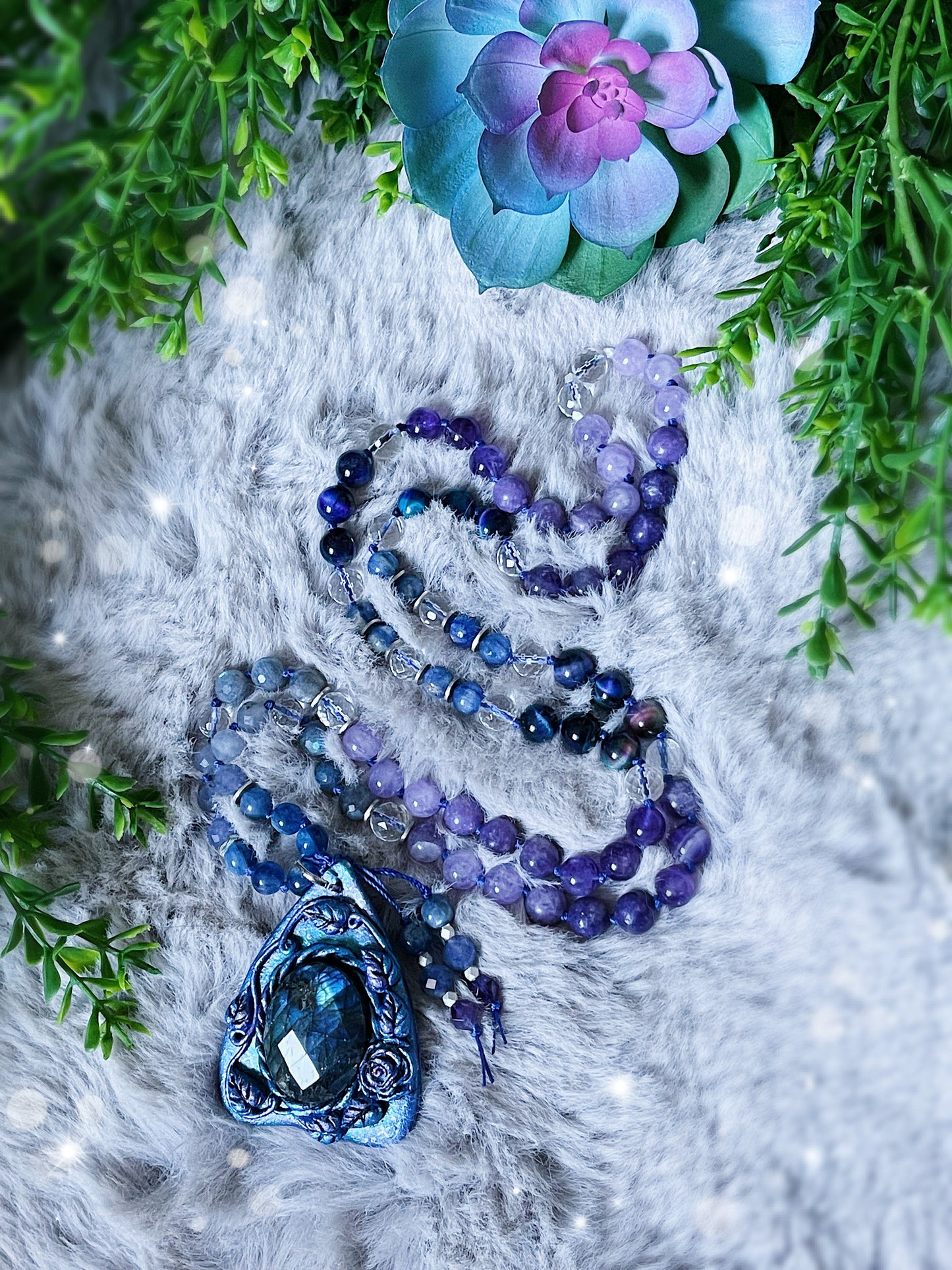 Divinely Protected Hand-Knotted Mala Necklace