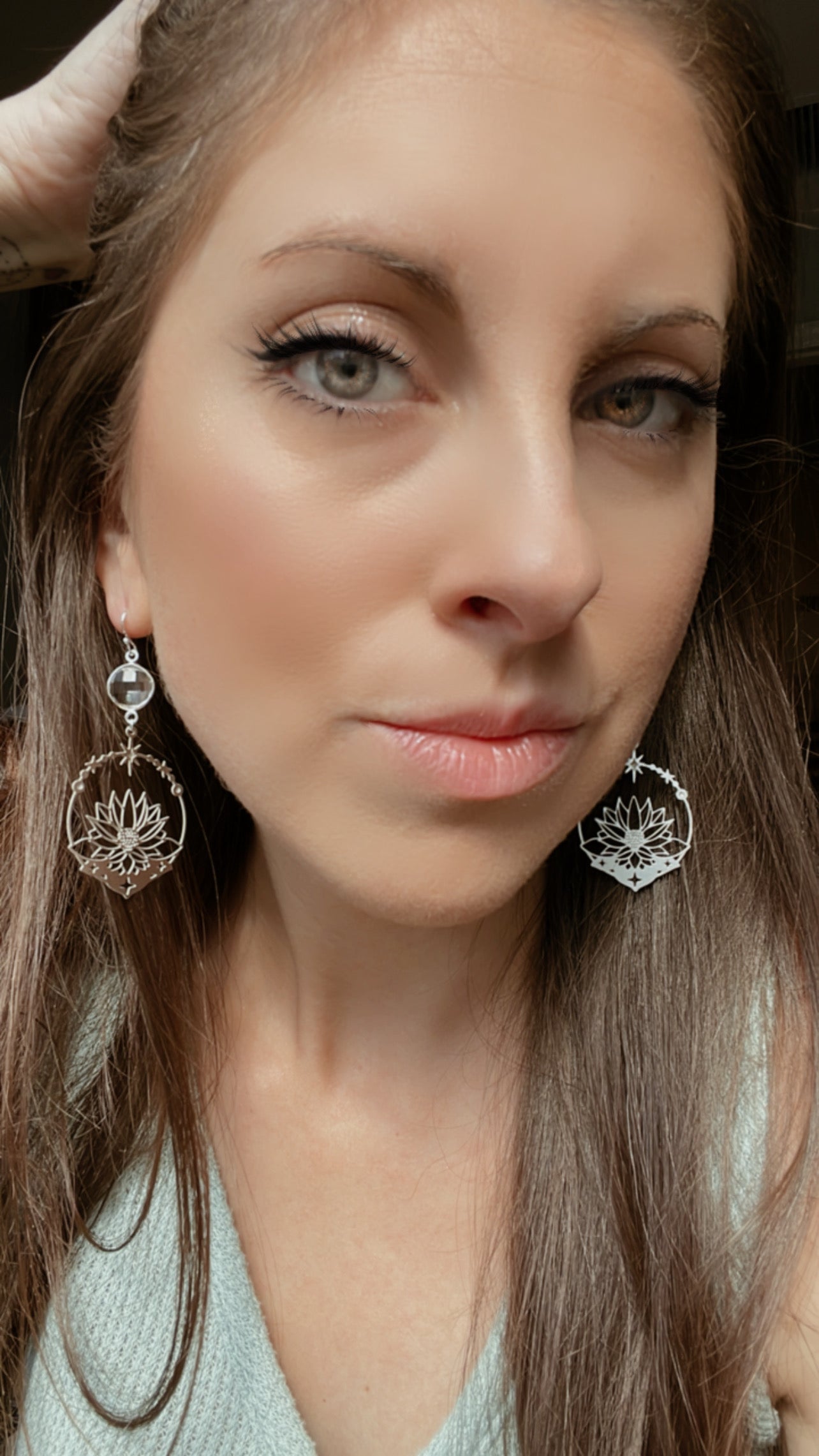 Cosmic Lotus Earrings