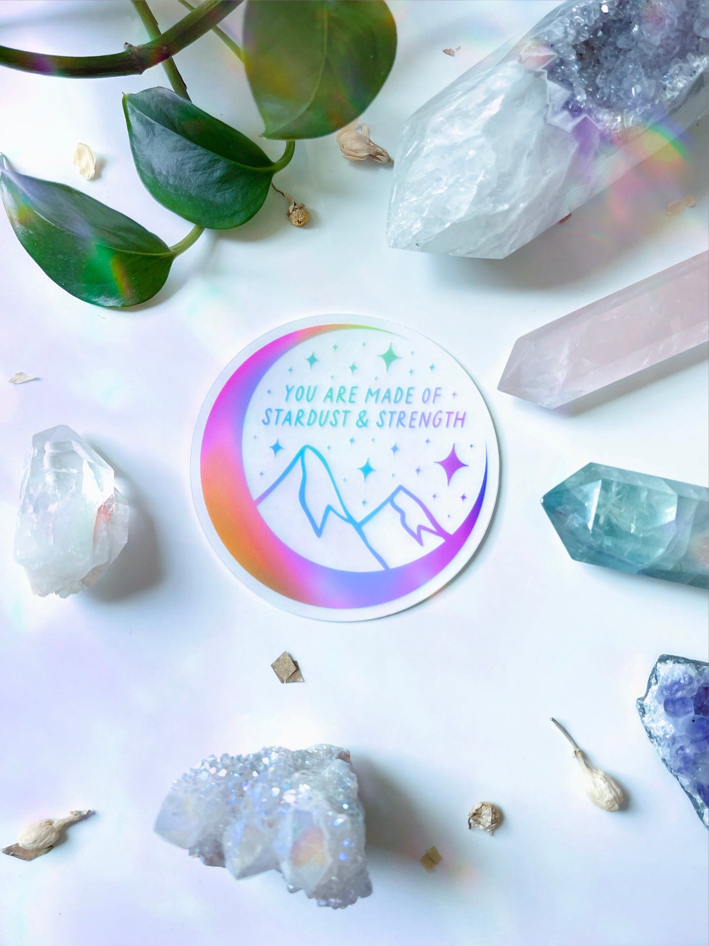 You are Made of Stardust & Strength Sticker