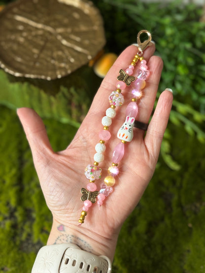 Spring in Bloom Purse Charm 🐇 🦋
