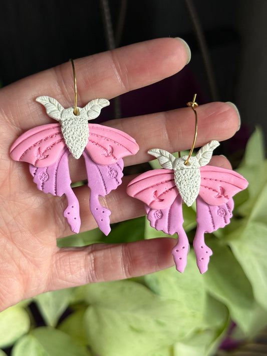 Mystery Moth Collector Bag 🦋 Clay Earrings