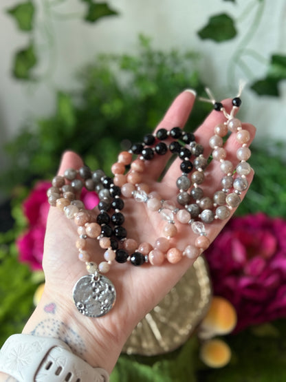 Moon-Kissed 🌝 Hand-Knotted Necklace