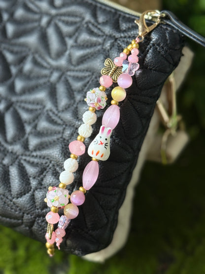 Spring in Bloom Purse Charm 🐇 🦋