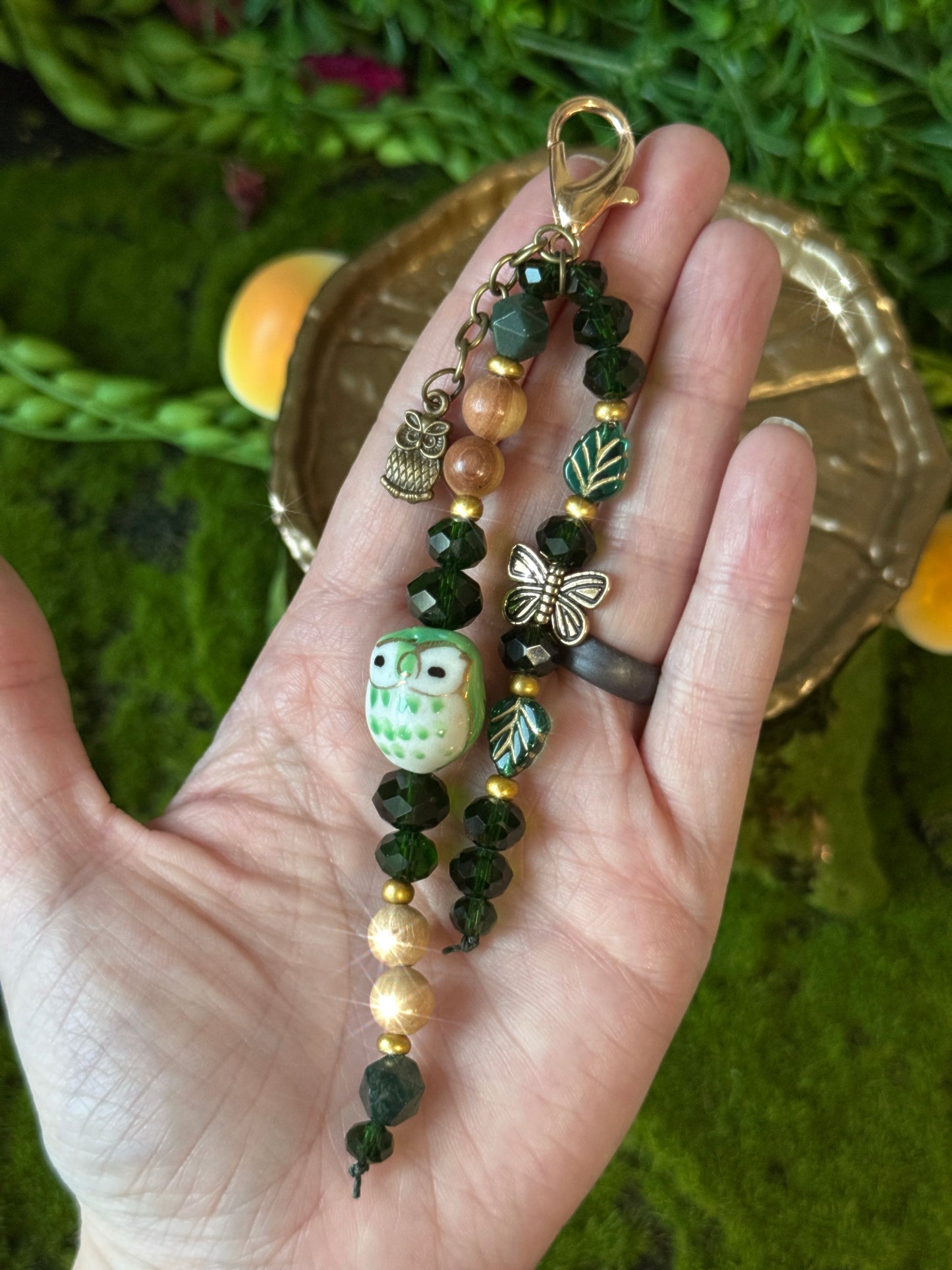 Woodland Messengers 🦉🦋 Purse Charm
