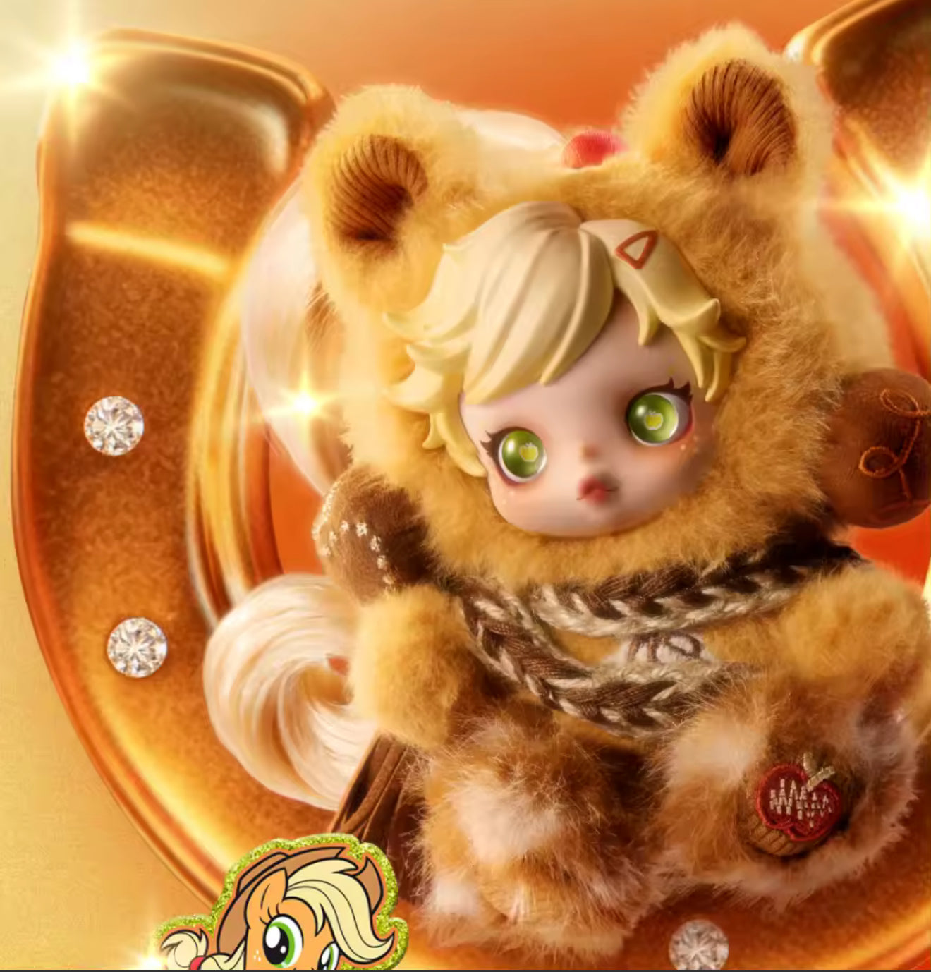 Apple Jack 🍏🐴 Skullpanda x My Little Pony Plush Pendant