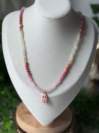 Summerween Ghostie 18.15in Choker Necklace