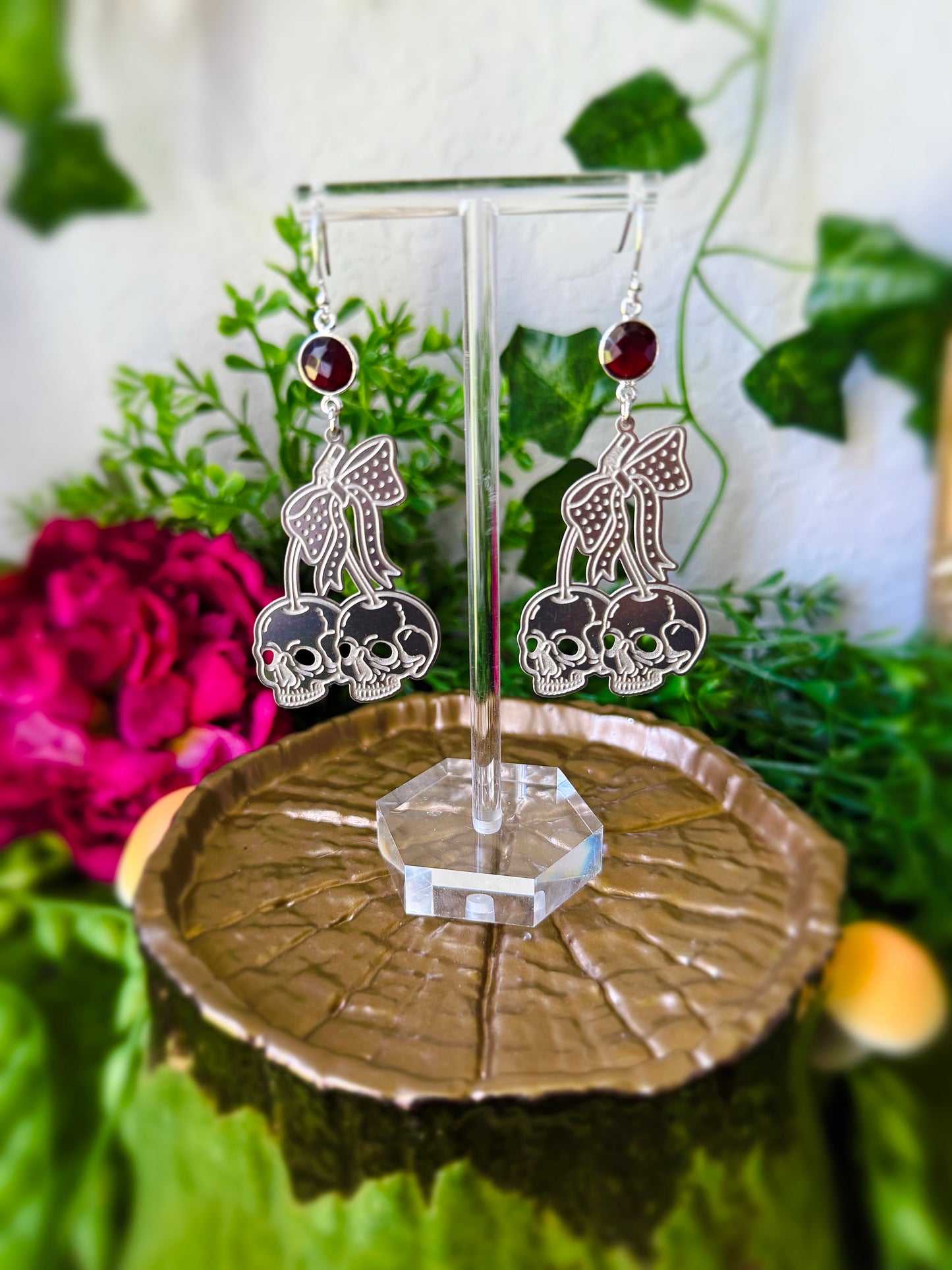 Cherry Skull 💀 🍒 earrings