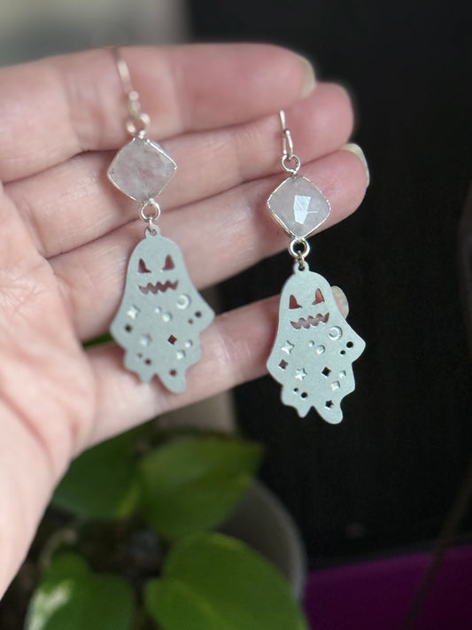 Celestial Ghost Laser cut earrings