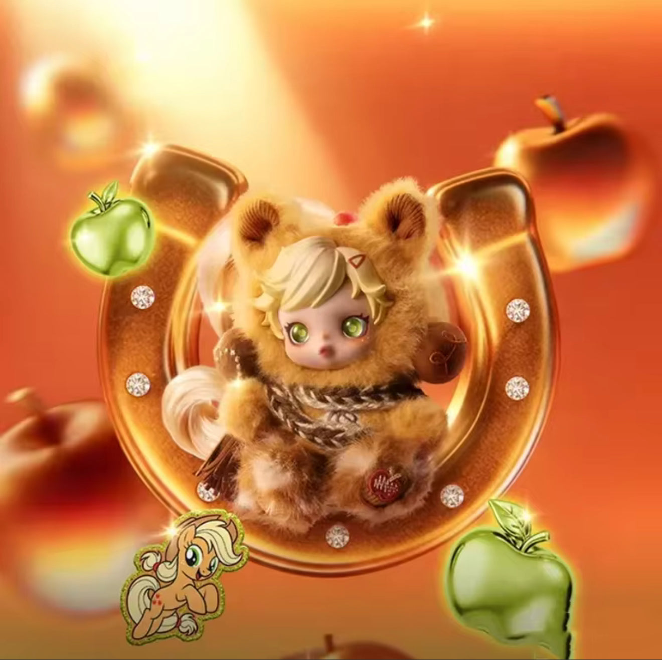 Apple Jack 🍏🐴 Skullpanda x My Little Pony Plush Pendant