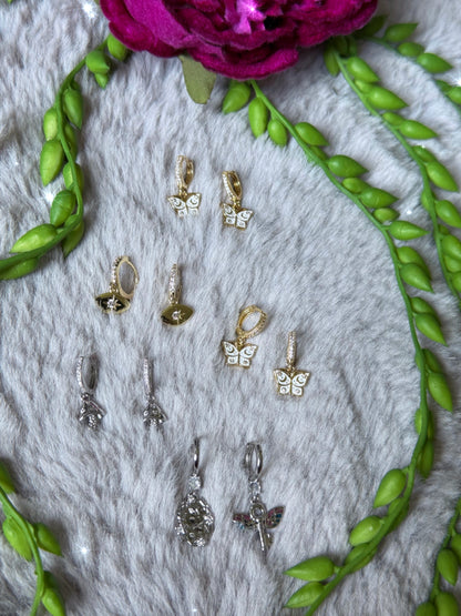 Evil Eye 🧿 Huggie Earrings