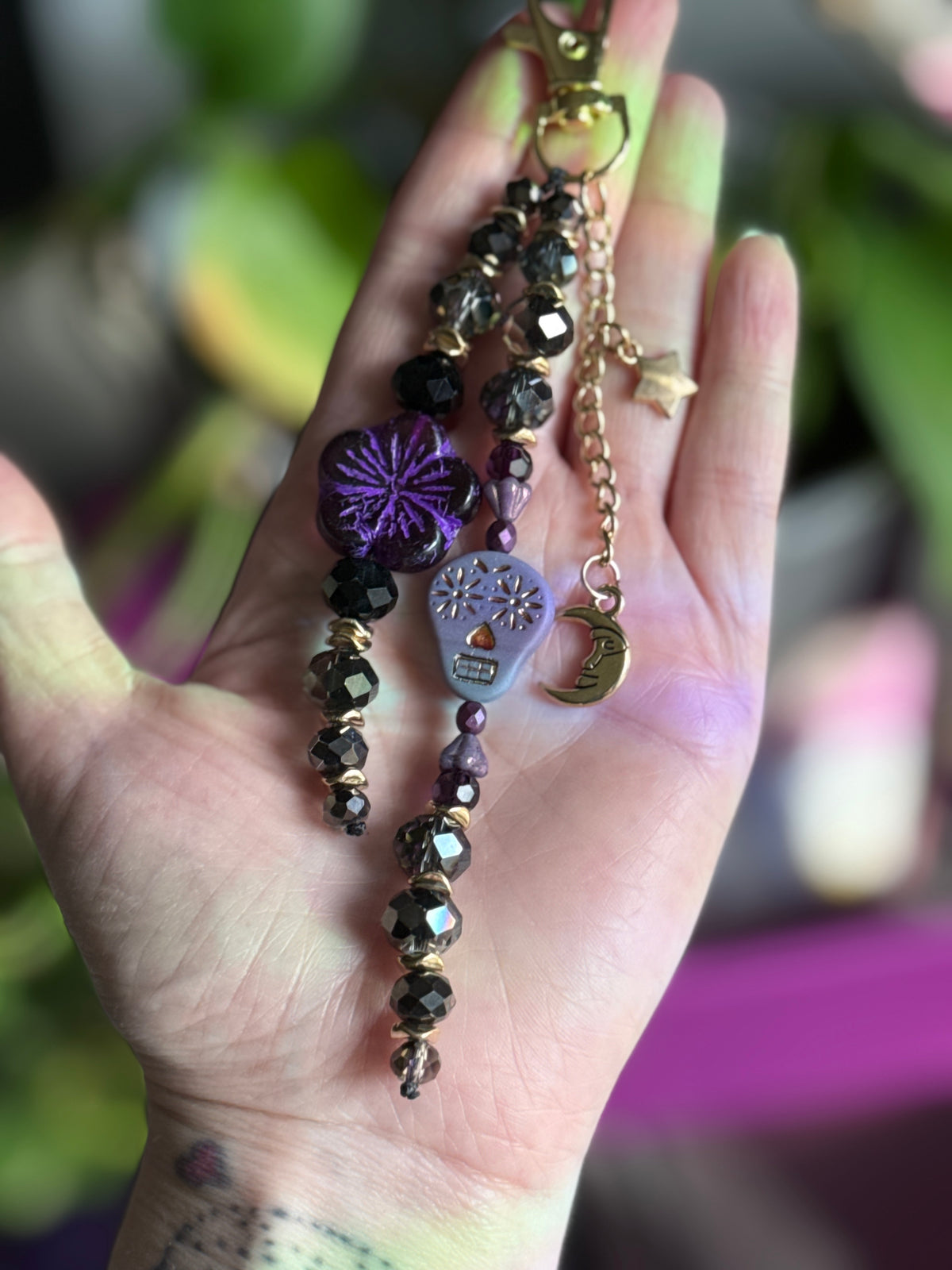 Sugar Skull Sorbet 💀💜 Purse Charm