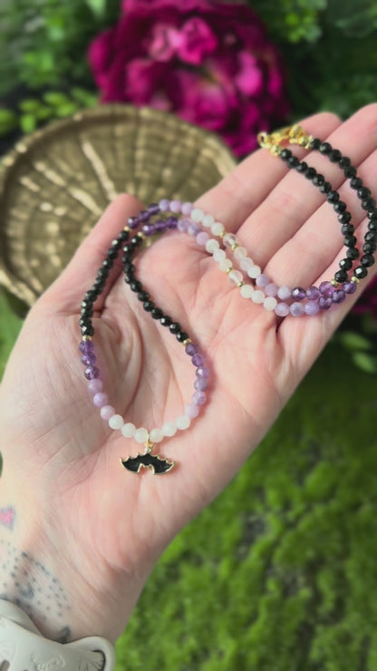 Violet Veil 🦇 18in Choker Necklace