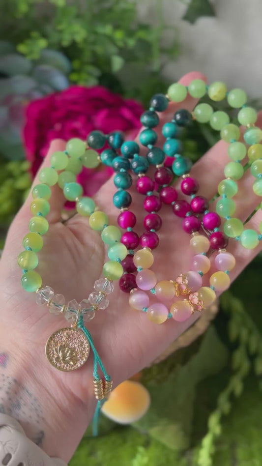 Kala 90 bead Hand-Knotted Necklace